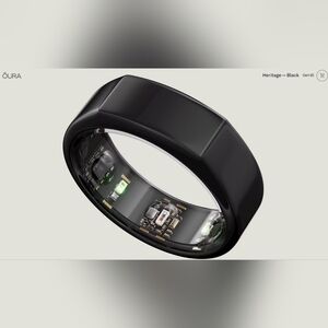 brand new - Oura Ring Gen3 Heritage 🖤 Black – US11 Set